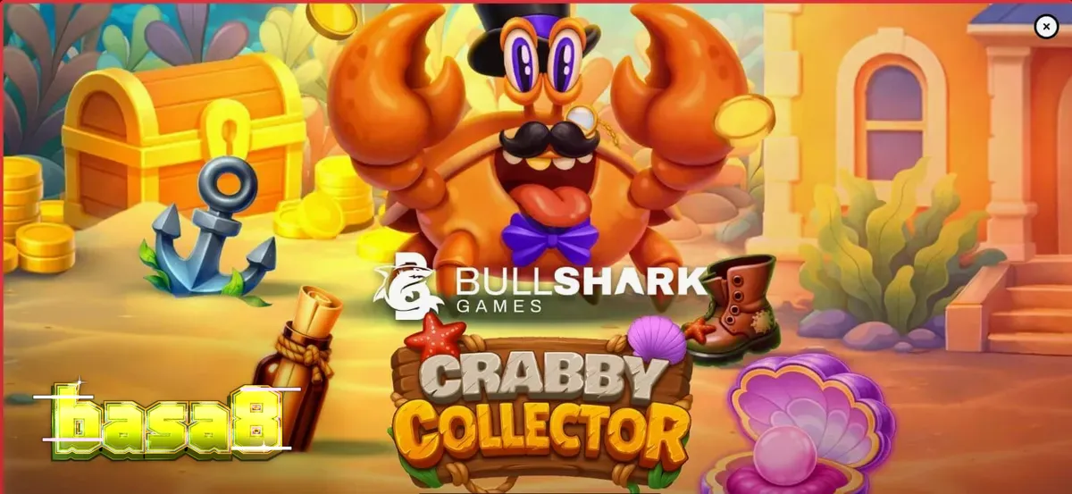 Crabby Collector স্লটের রঙিন এবং জলজ থিমযুক্ত ইন্টারফেস