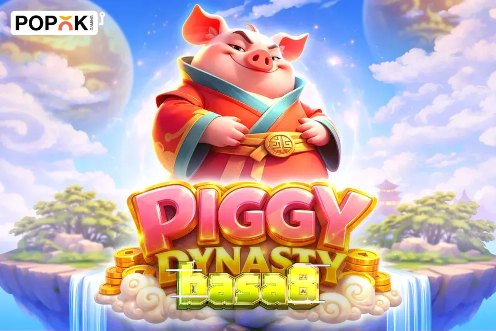 Piggy Dynasty স্লট গেমের একটি রঙিন এবং নিয়ন স্টাইলের দৃশ্য